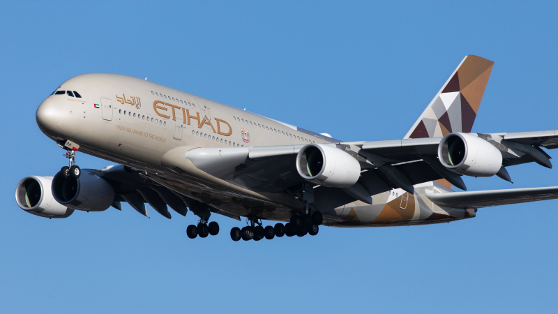 New York JFK Says Goodbye To Etihad Airways' Airbus A380 Flights