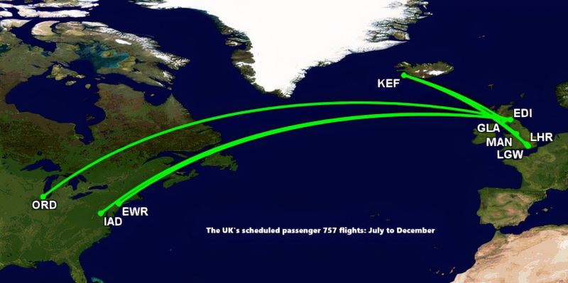 Just 7 Routes: The UK's Last Remaining Passenger Boeing 757 Services