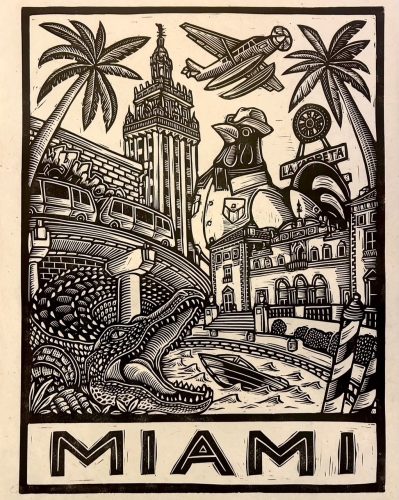 Pop-up artist demos create layovers for art lovers at Miami Airport